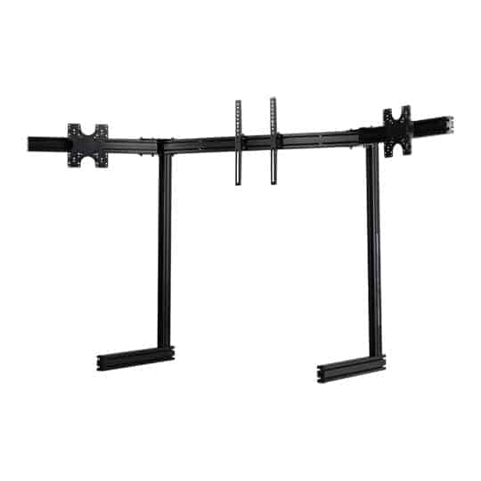 Next Level Elite Freestanding Complete Triple Monitor Stand - Black